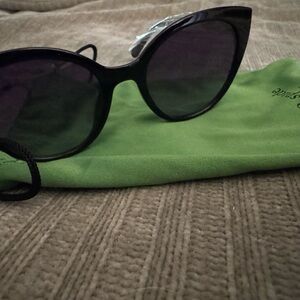 Kate Spade Black Cat-Eye Sunglasses